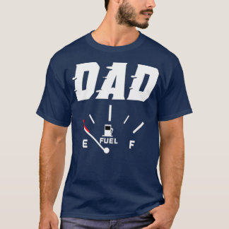 T-shirt Des Hommes Qui Fonctionnent Sur Un Nouveau Papa Vi