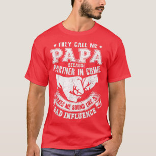 T-shirt Des Hommes Qu'On M'Appelle Papa Parce Qu'Ils Sont 