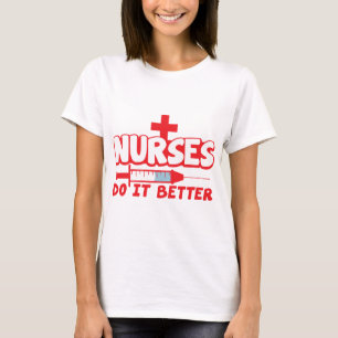 T-shirt Des INFIRMIÈRES il améliorent ! avec l'aiguille