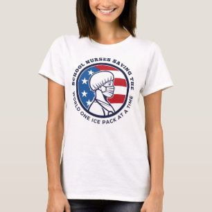 T-shirt Des Infirmières Sauvons Le Monde Un Pack De Glace