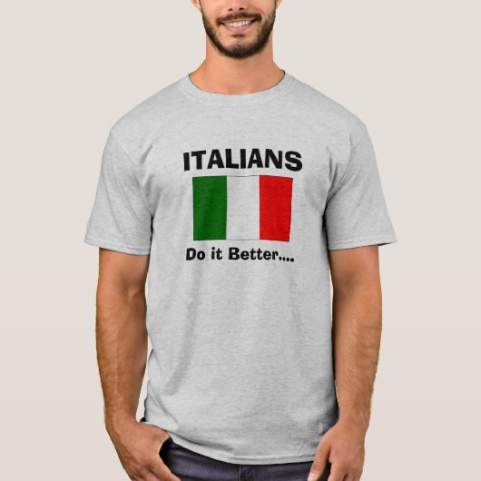 T-shirt Des Italiens il améliorent… (Devant)