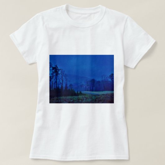 T-shirt Des lumières scintillantes dans un Blue Mountain M (Design devant)