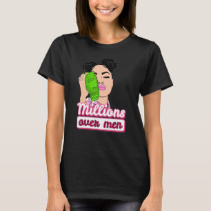 T-shirt Des millions sur l'argent amoureux de la dame