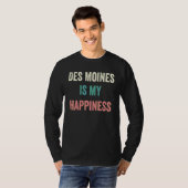 T-shirt Des Moines est mon bonheur (Devant entier)