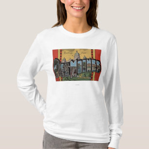 T-shirt Des Moines, Iowa - grandes scènes de lettre
