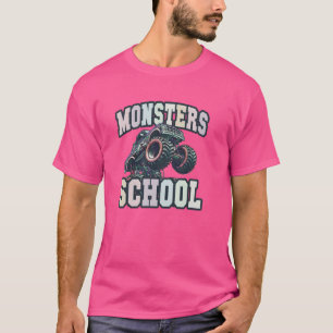 T-shirt Des MONSTRES Drôle Retour au Camions du secondaire