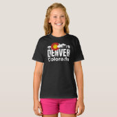 T-shirt des monts Denver Colorado (Devant entier)