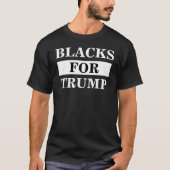 T-shirt Des Noirs Pour Trump Sur Deux Côtés (Devant)