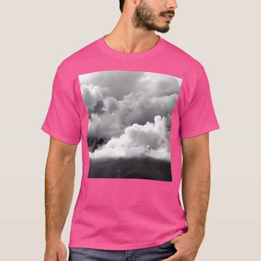 T-shirt Des Nuages Massifs Noirs Et Blancs Impressionnants (Devant)
