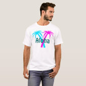 T-shirt des palmiers tropicaux d'Hawaï (Devant entier)