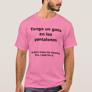 T-shirt Des pantalones de visibilité directe d'en de gato