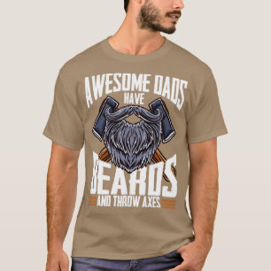 T-shirt Des papas géniaux ont des ours et des axes de lanc