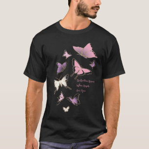 T-shirt Des Papillons Jolies Rose Apparaissent Quand Les A