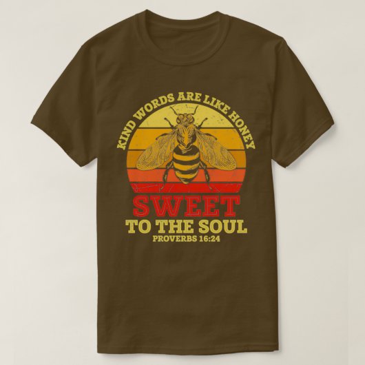 T-shirt Des Paroles Semblables Comme Miel Douce Drôle Drôl (Design devant)