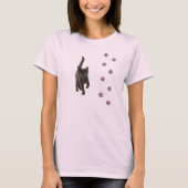 T-shirt des pattes du chat (Devant)