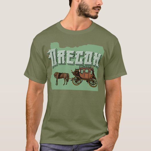 T-shirt des pistes de l'Oregon (Devant)