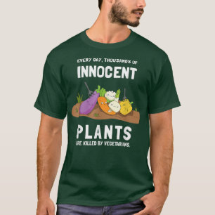 T-shirt Des Plantes Innocents Tués Par La Gra Sarcastique 