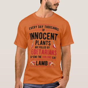 T-shirt Des plantes Tués Par Des Végétariens Mettent Fin À