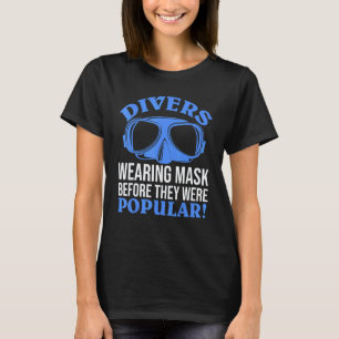 T-shirt Des plongeurs incroyables portent un masque de plo