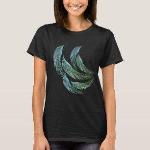 T-shirt Des plumes colorées qui tombent