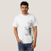 T-shirt Des points de demi-teinte abstraits modernes et co (Devant entier)