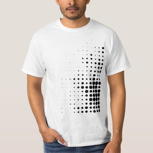 T-shirt Des points de demi-teinte abstraits modernes et co (Devant)