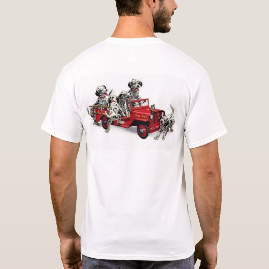 T-shirt des pompiers Dalmation (Dos)