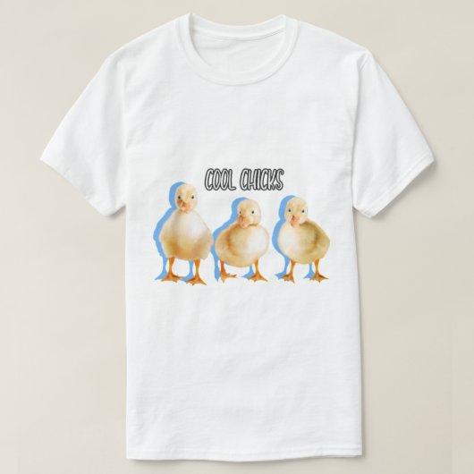 T-shirt Des poules cool dehors (Design devant)