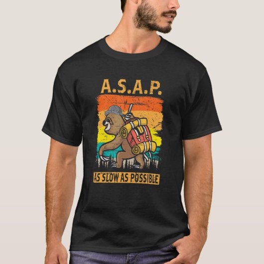 T-shirt Dès que possible le plus lentement possible Campem (Devant)