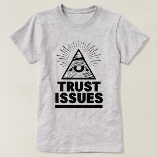 T-shirt des questions de confiance