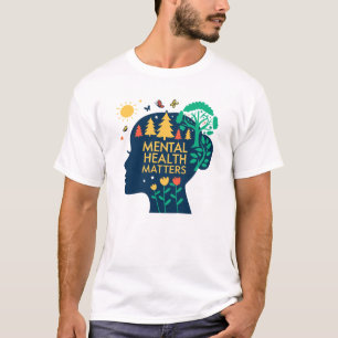 T-shirt des questions de santé mentale Sensibili