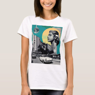 T-shirt Des rêves verts dans la ville de 50 Retro Collage
