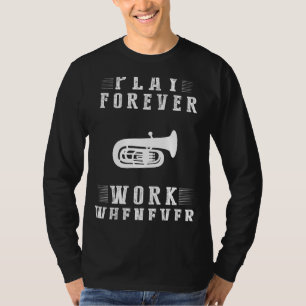 T-shirt Des Sérénades Thunderi Attendent : Jouer Tuba Fore