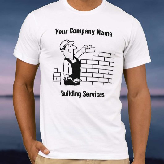T-shirt des services de construction