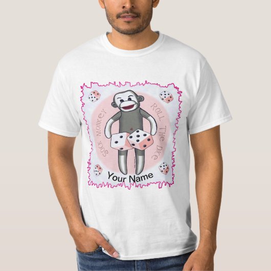 T-shirt Dés Singe Chaussette (Devant)