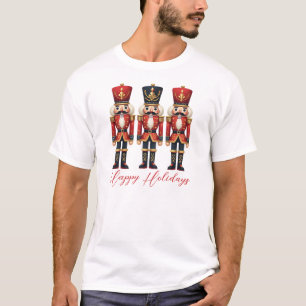 T-shirt Des soldats de Nutcracker heureux vacances