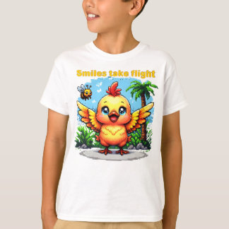 T-shirt Des sourires volent avec