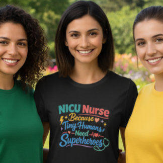 T-Shirt des Super-héros infirmières en soins inten