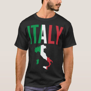 T-shirt des textes de carte de l'Italie