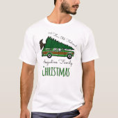 T-shirt Des vacances démodées de Noël d'amusement (Devant)