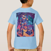 T-shirt Des vengeurs dans un environnement urbain dense (Dos)