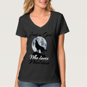 T-shirt Des Vêtements De Loup Pour Femmes Filles Juste Une