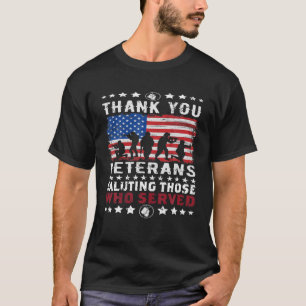T-shirt Des Vétérans Mercis Saluent Ceux Qui Ont Servi Pat