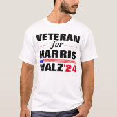 T-shirt Des vétérans sur mesure pour l'élection de Harris  (Devant)