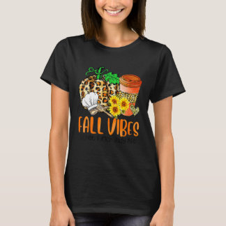 T-shirt Des Vibes Automatiques Et Ce Citrouille Lunch Lady