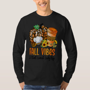 T-shirt Des Vibes Automatiques Et Ce Citrouille Lunch Lady