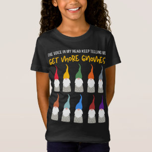 T-Shirt Des voix me disent d'obtenir plus Gnome Funny Xmas
