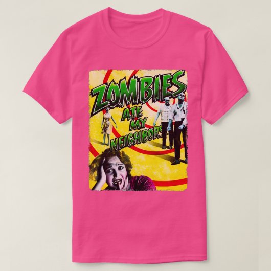 T-SHIRT DES ZOMBIES MANGENT MES VOISINS (Design devant)