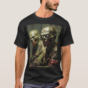T-shirt des zombies regardant la propagande télévisée russ