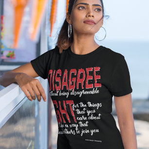 T-SHIRT DÉSACCORD SANS ÊTRE DÉSACCORD COMME SOINS DE LUTTE
